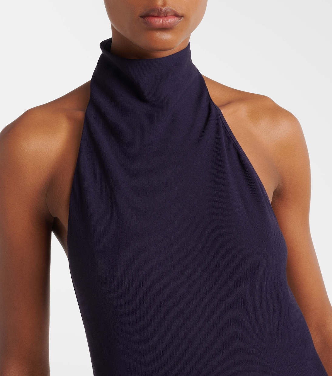 Asymmetric halterneck maxi dress | Alaïa