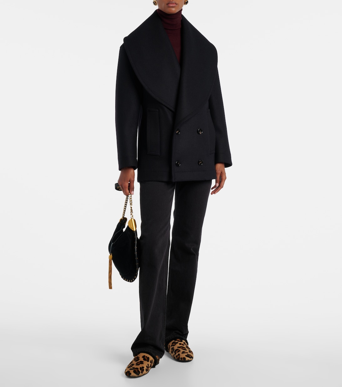 Slip-Ons aus Kalbshaar mit Shearling | Yves Salomon