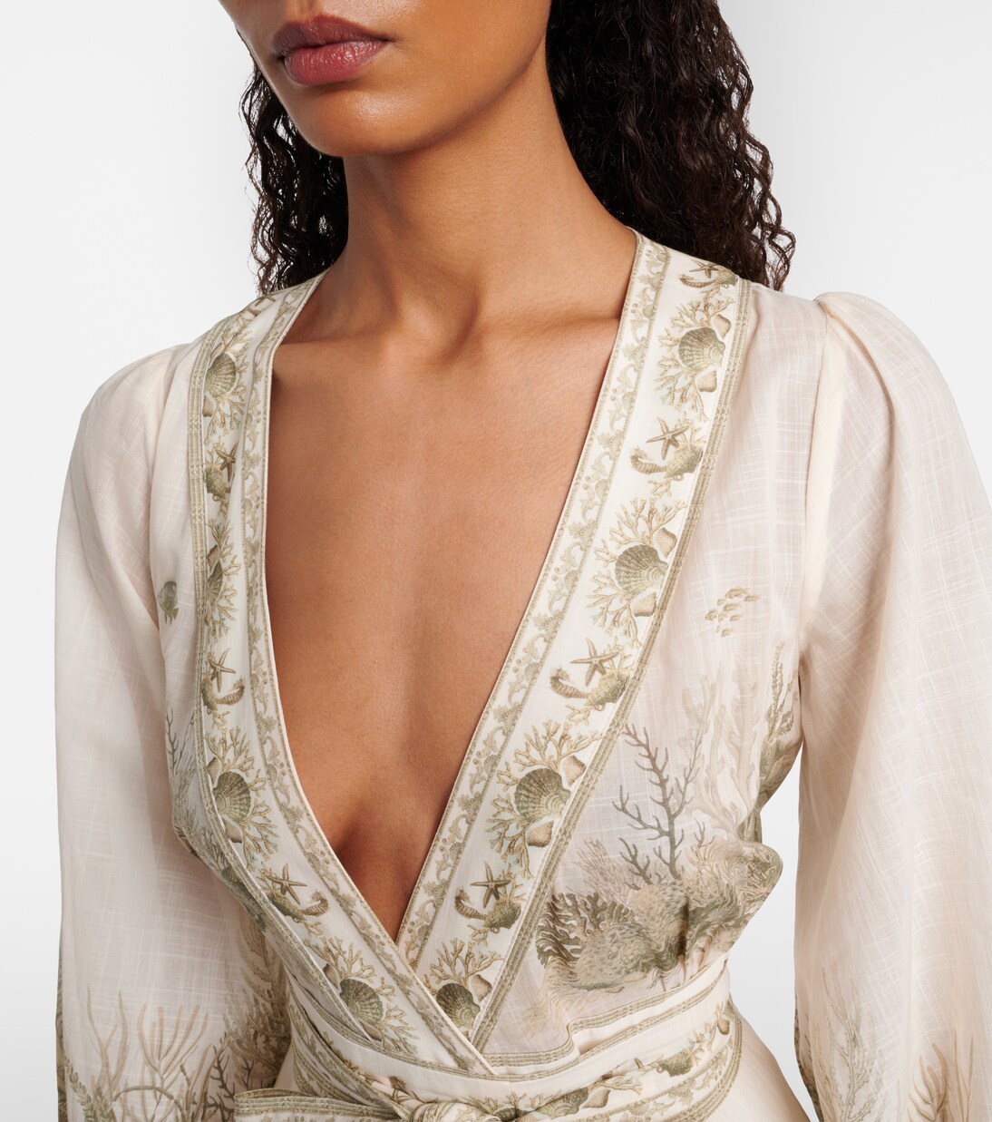 Wanderlust printed cotton wrap dress | Zimmermann