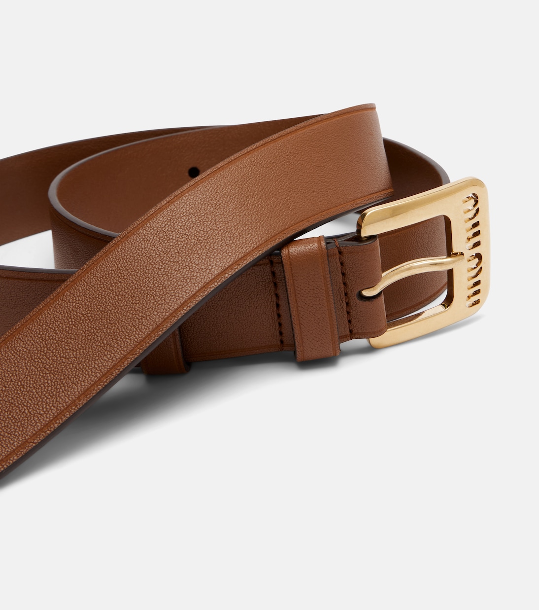 Leather belt | Miu Miu