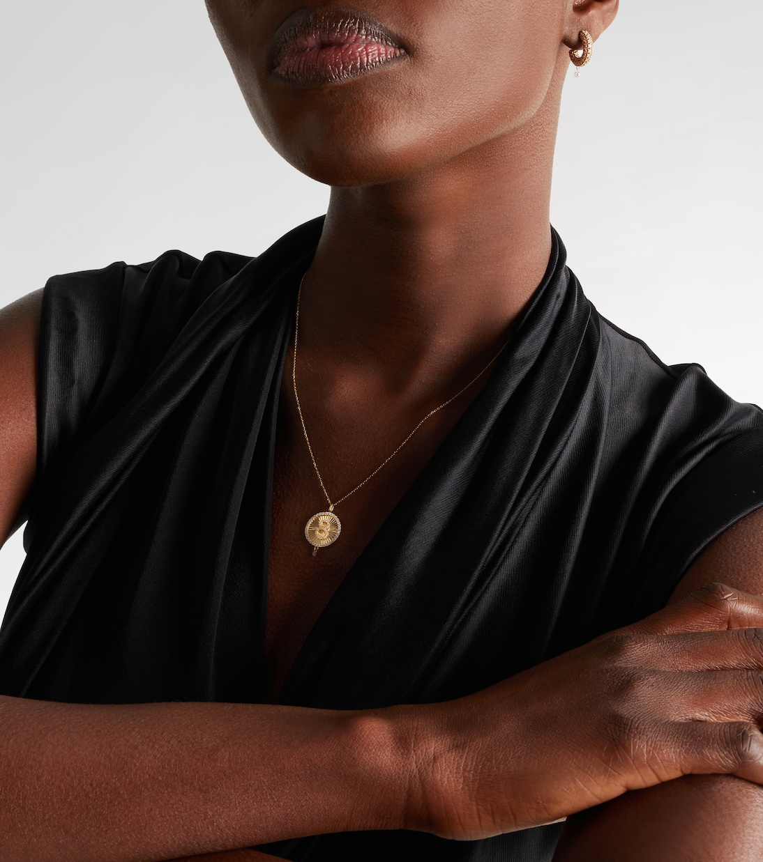 Collana Lucky Charm Eight in oro 18kt con diamanti | Persée