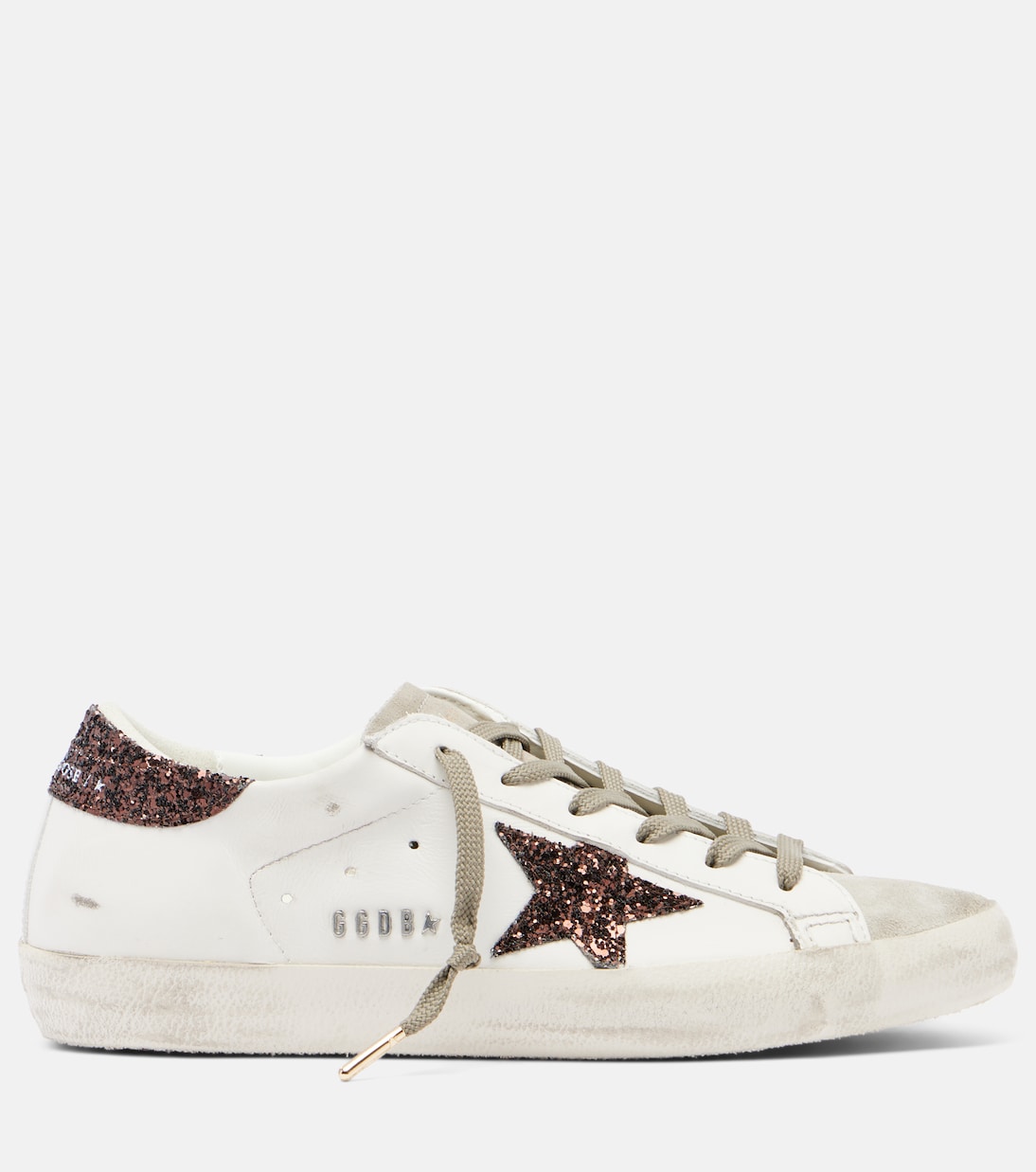Sneakers Super Star aus Leder mit Glitter | Golden Goose