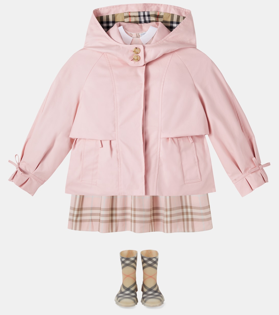 Veste Burberry Check en coton | Burberry Kids