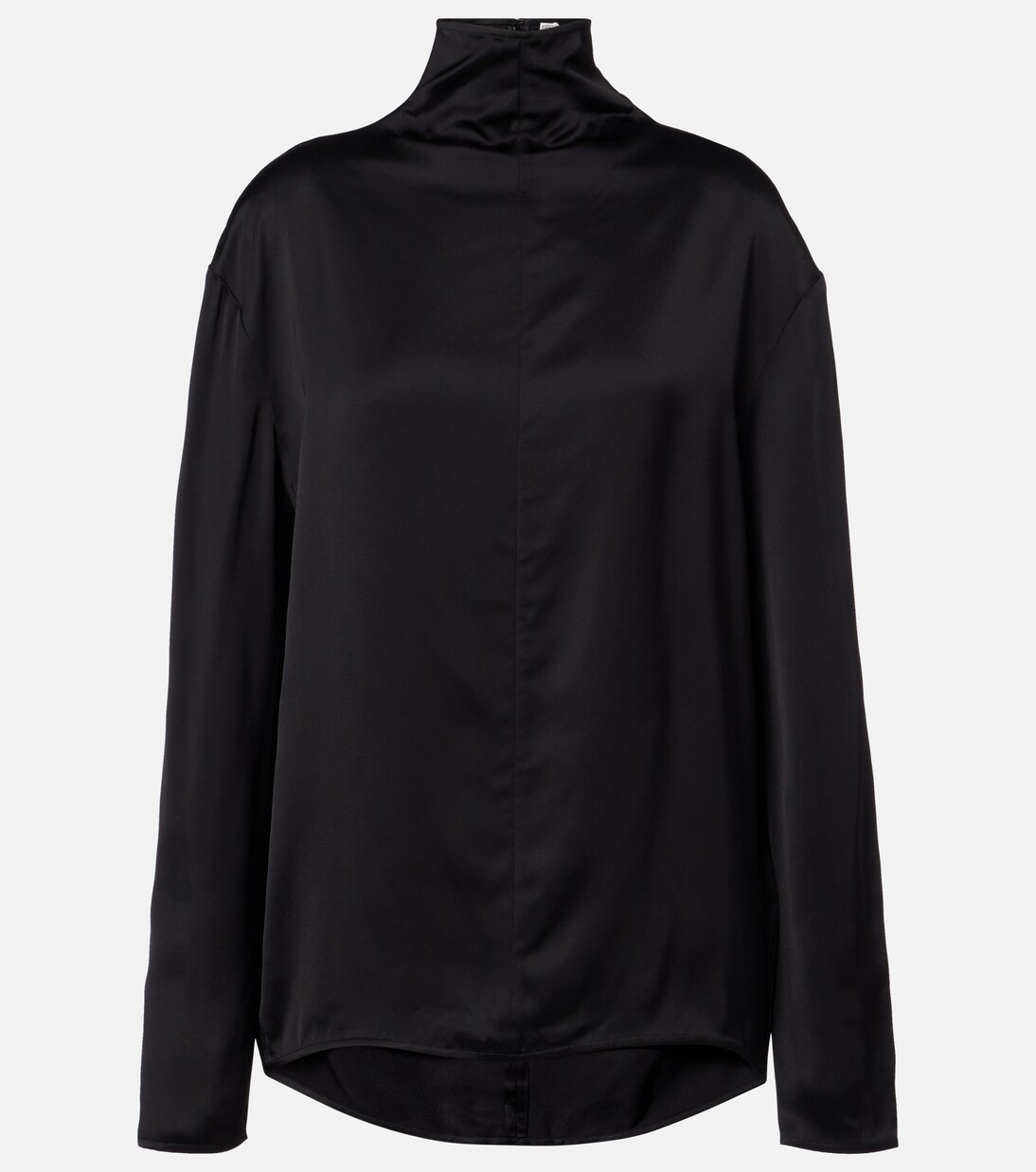 Turtleneck satin top | Toteme
