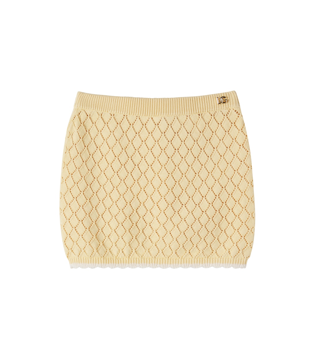 Falda calada de algodón | Dolce&Gabbana Kids