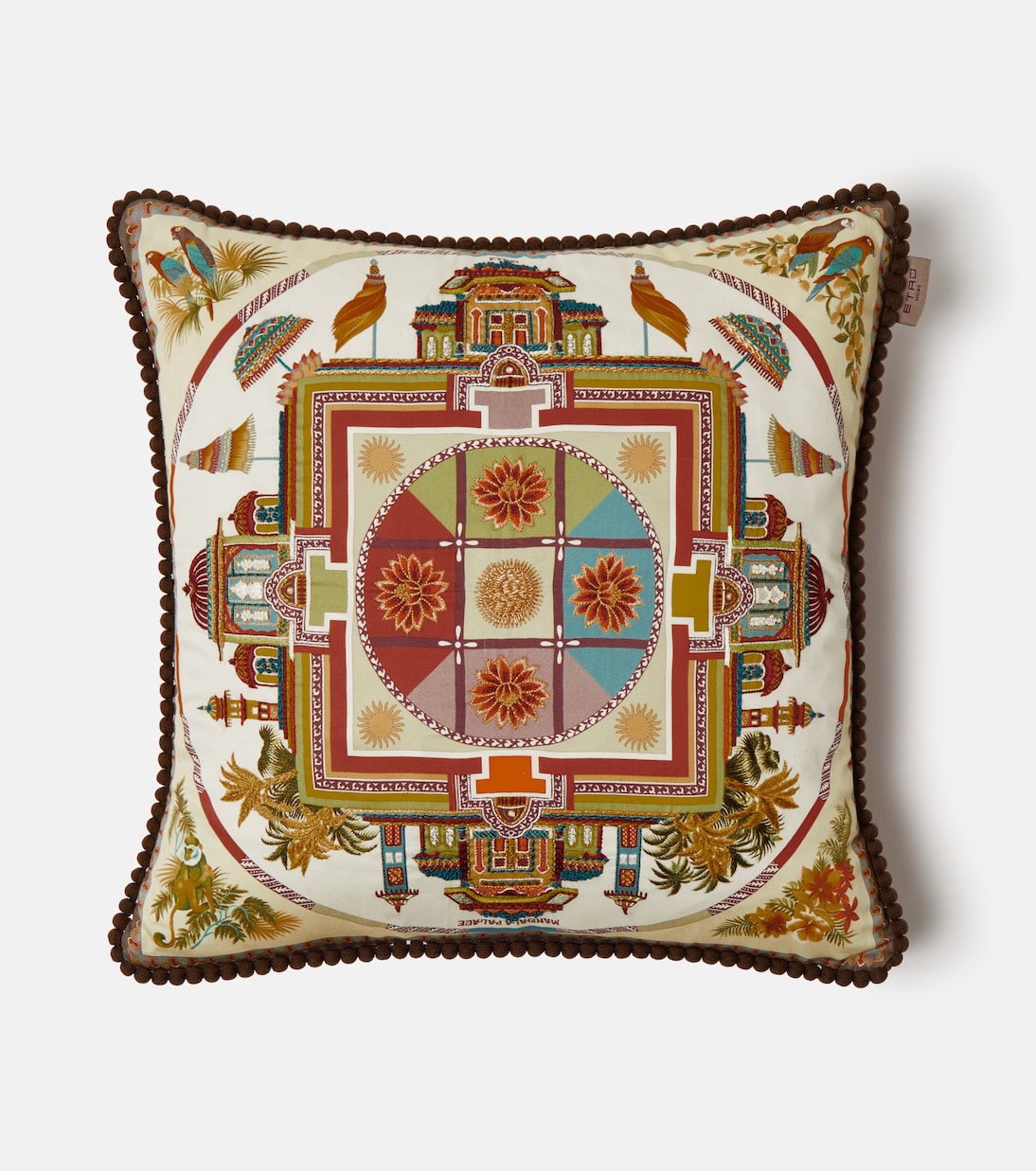 Embroidered cotton cushion | Etro