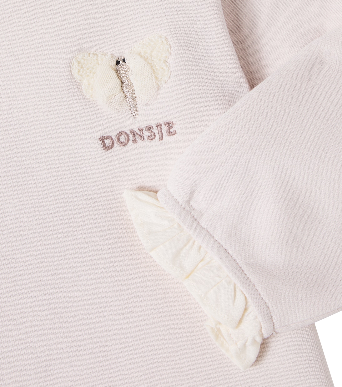 Baby Carilin embroidered cotton sweatshirt | Donsje