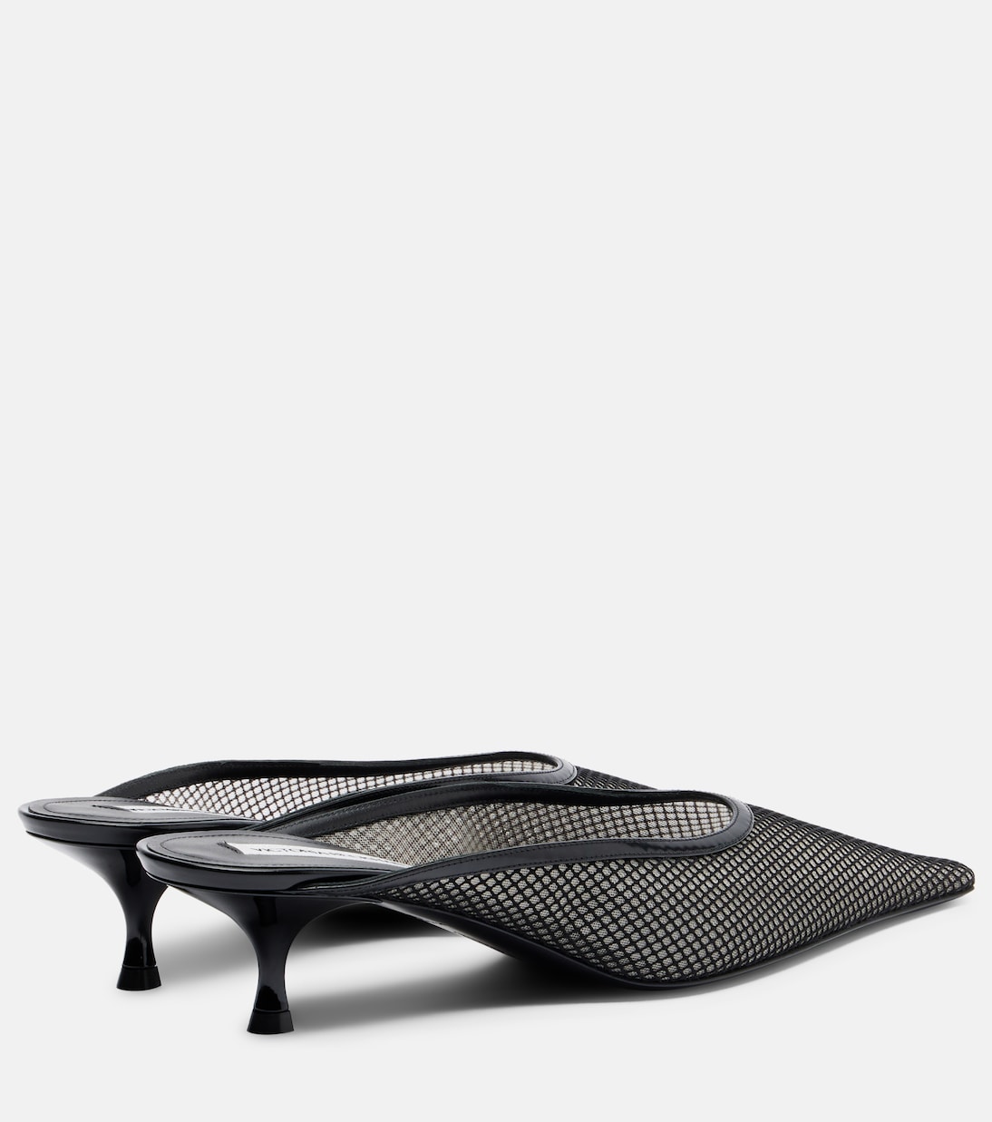 Leather-trimmed mesh mules | Victoria Beckham