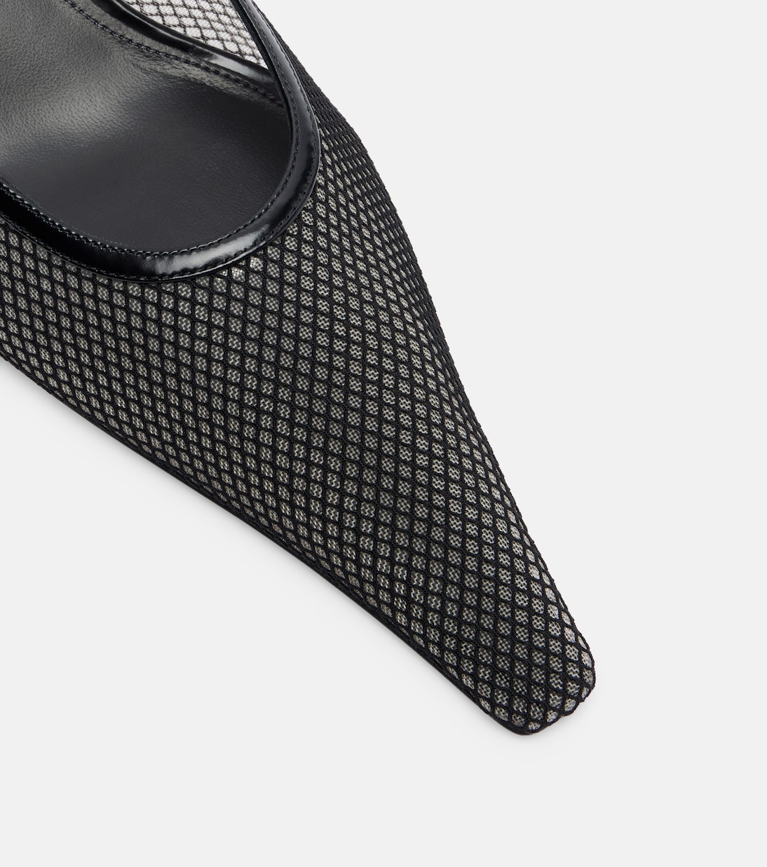 Leather-trimmed mesh mules | Victoria Beckham