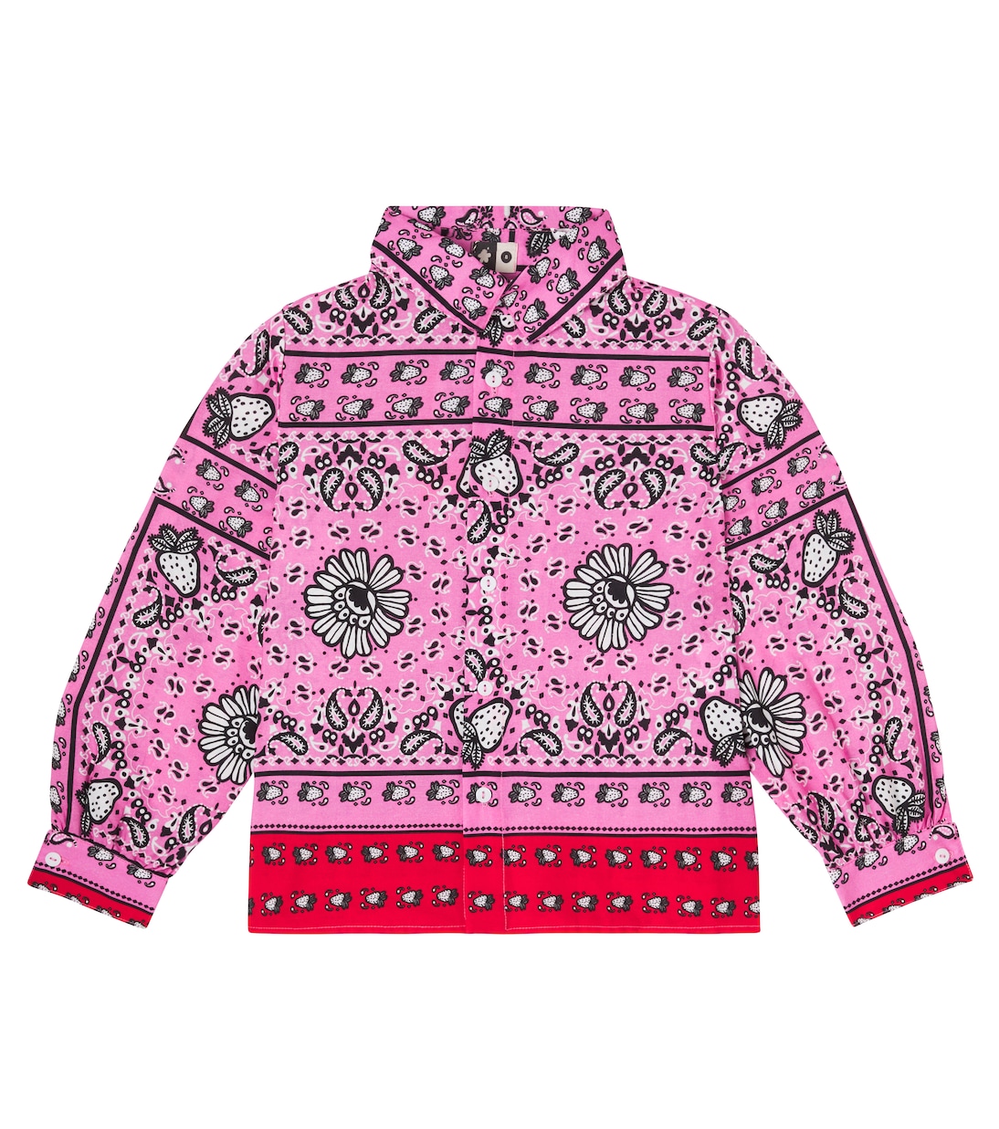 Bedrucktes Hemd Morango Bandana aus Baumwolle | Fábula