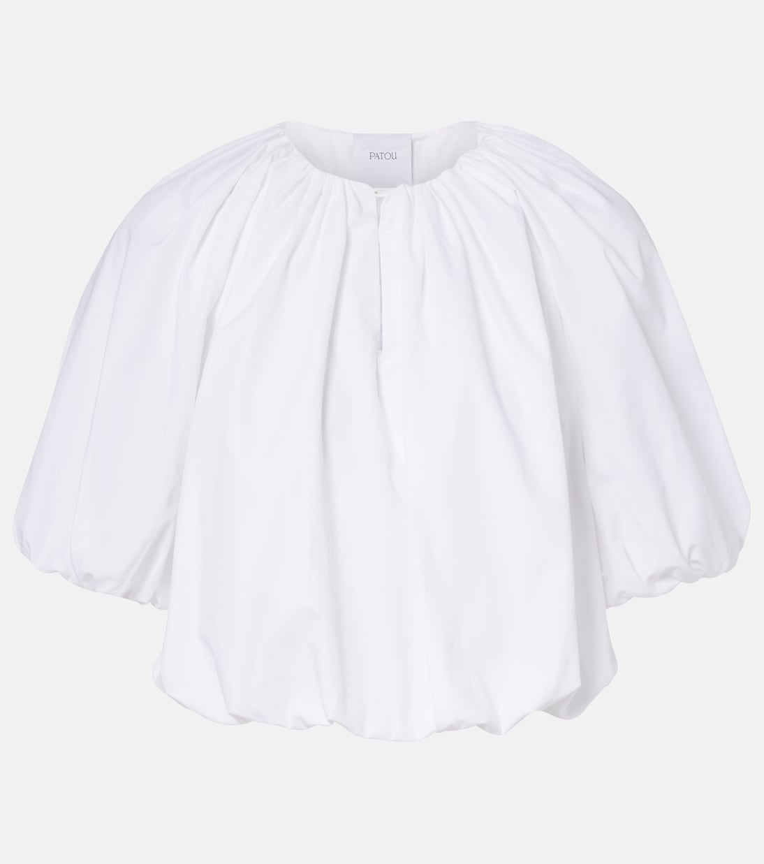 Gathered cotton top | Patou