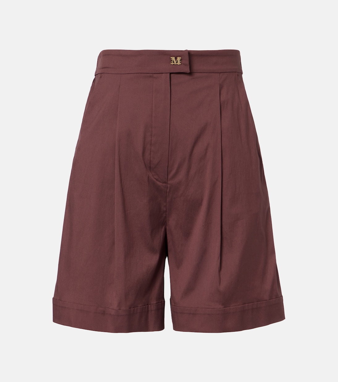 Medeola pleated cotton-blend shorts | Max Mara