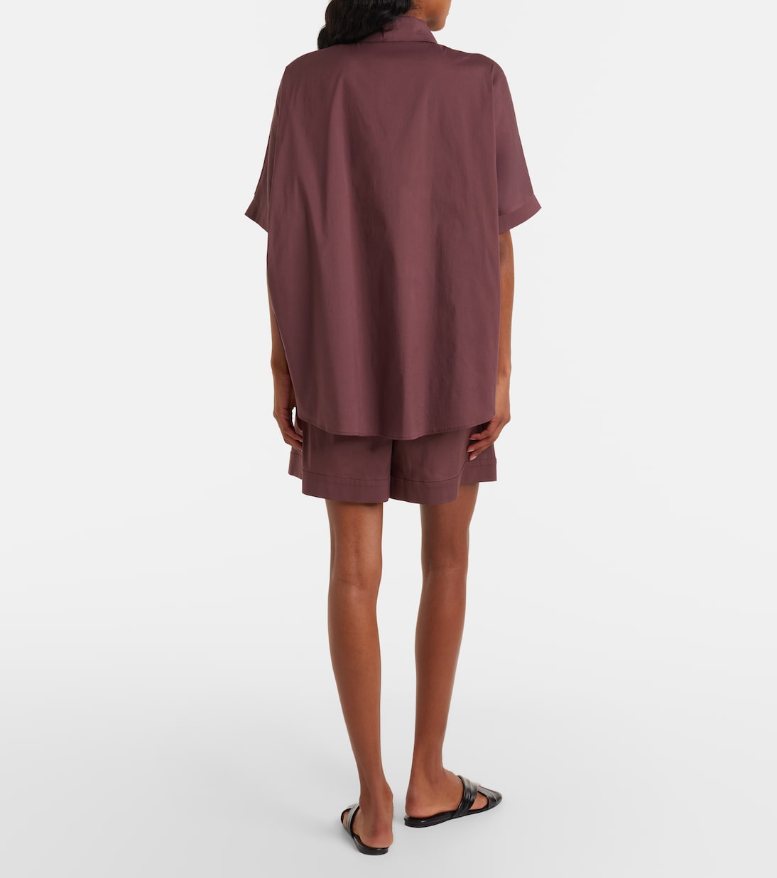 Medeola pleated cotton-blend shorts | Max Mara