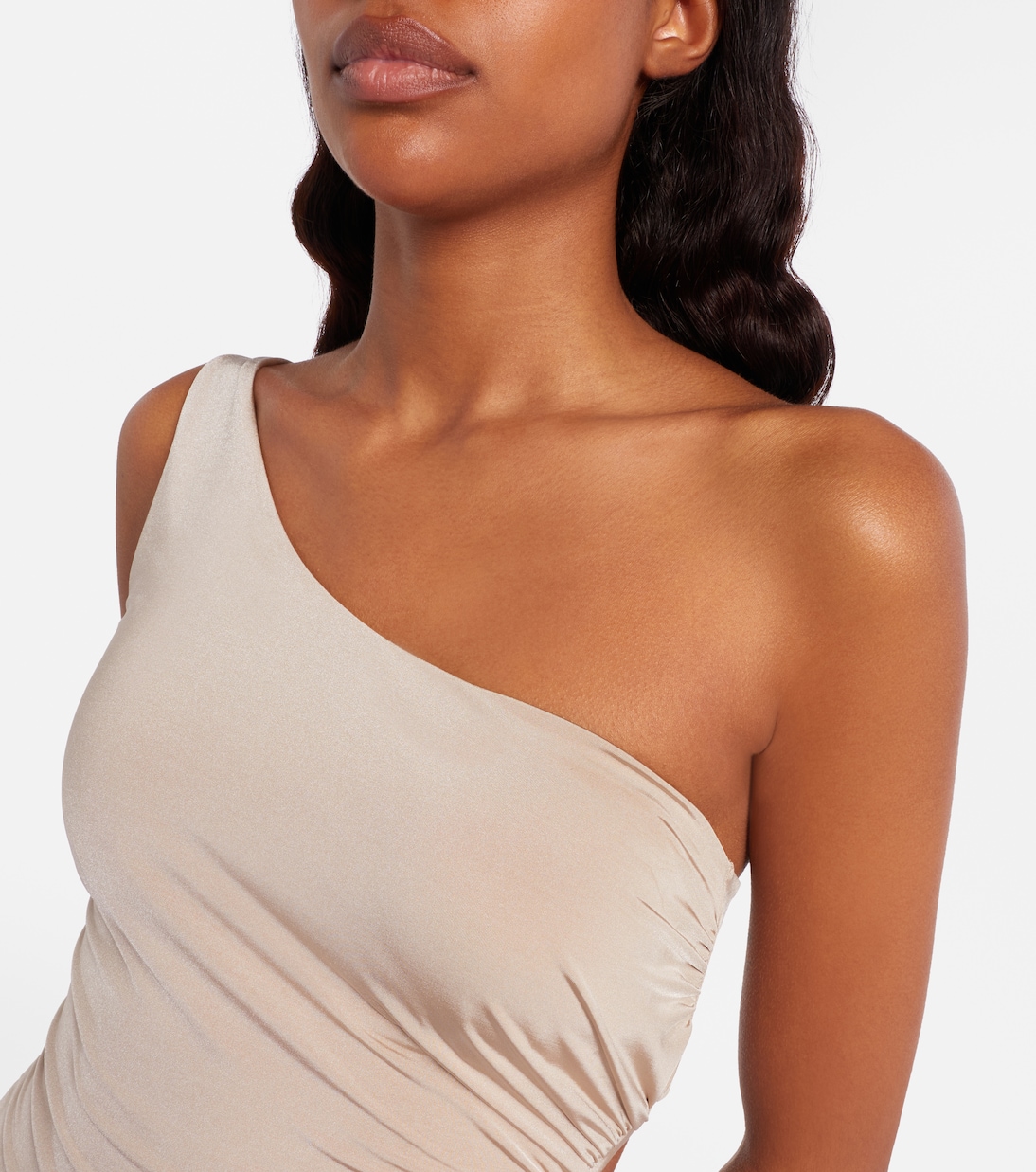 Canarie ruched one-shoulder swimsuit | Max Mara