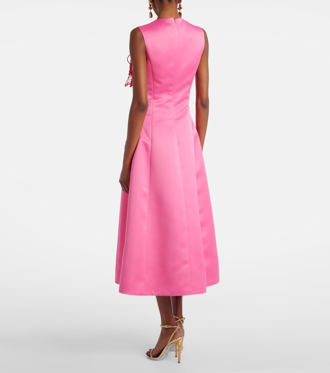 Cleo floral-appliqué cocktail dress | Leo Lin