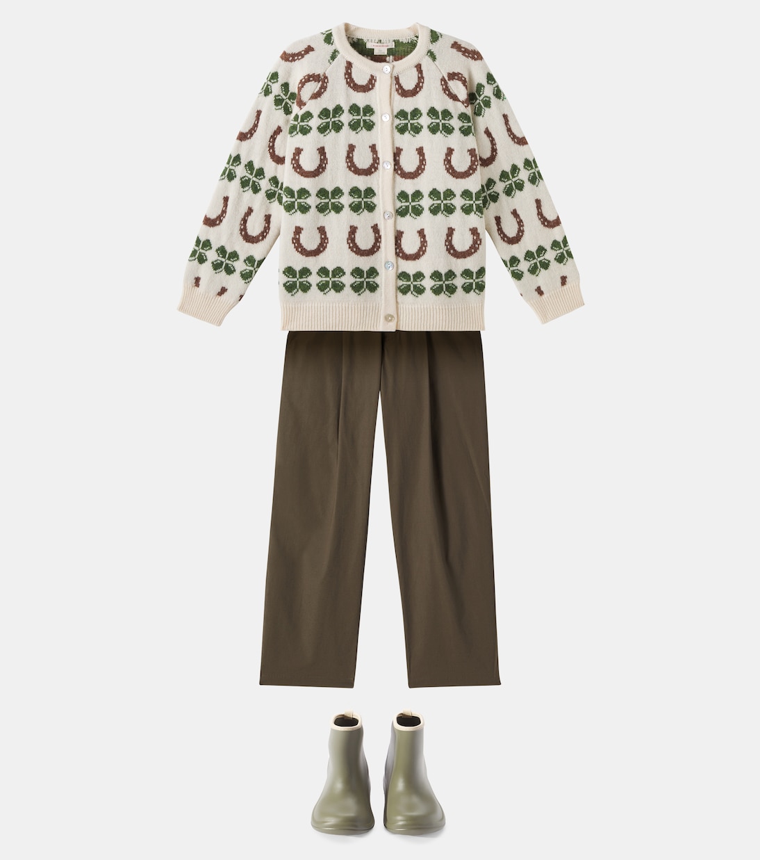 Pantaloni Chim in cotone con pince | Konges Sløjd