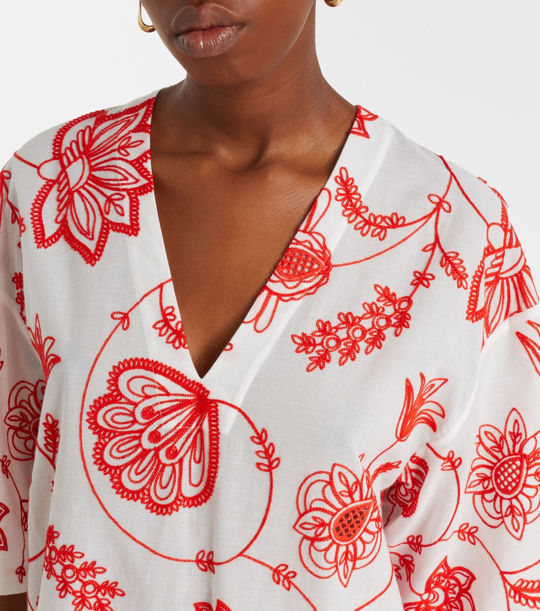 Levia embroidered cotton-blend minidress | Eres