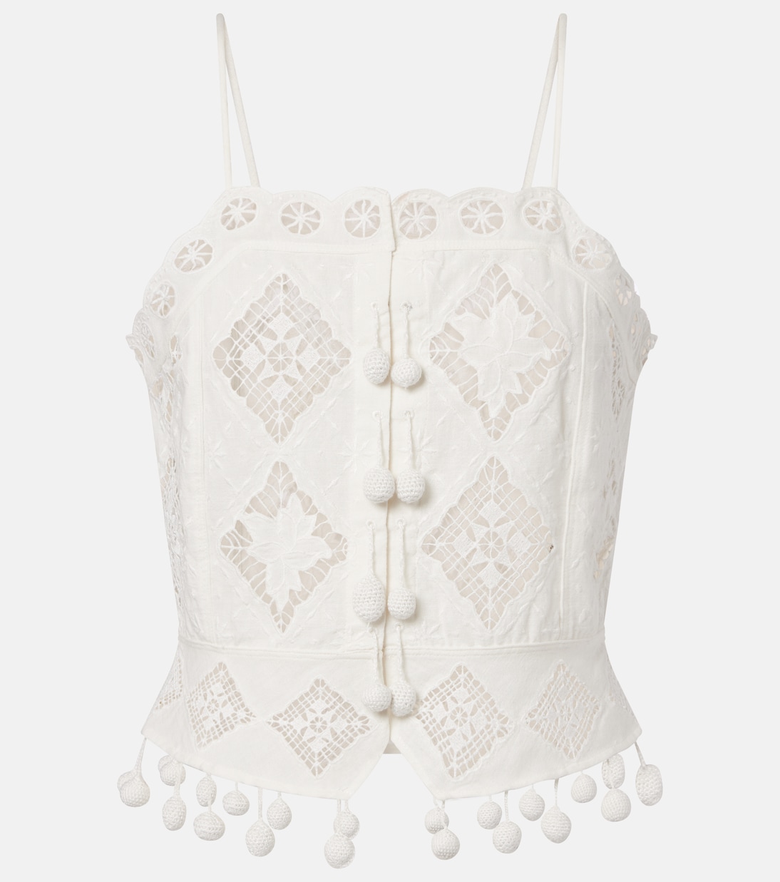 Nellsy cotton and linen crop top | Isabel Marant