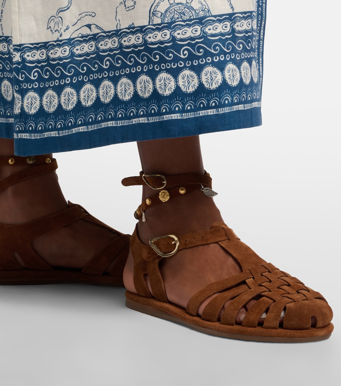 Karina suede fisherman sandals | Ancient Greek Sandals
