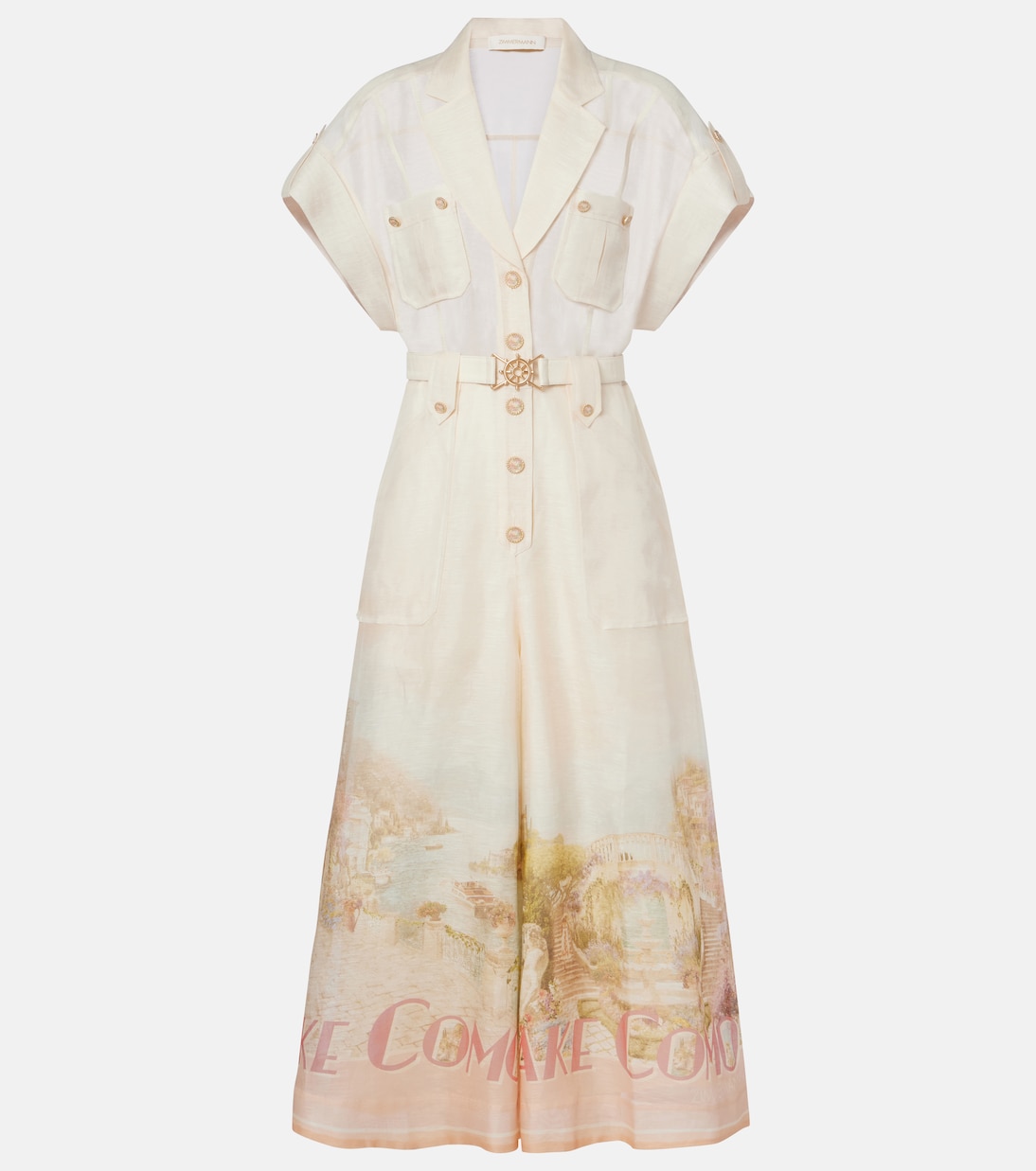 Jumpsuit Como in lino e seta | Zimmermann