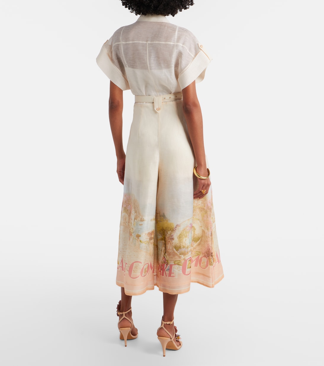 Jumpsuit Como in lino e seta | Zimmermann