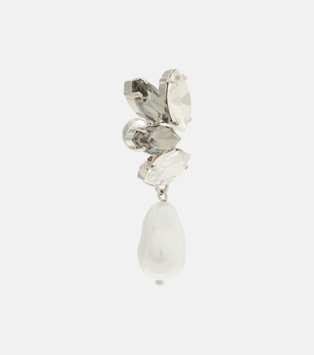 Embellished faux-pearl drop earrings | Erdem