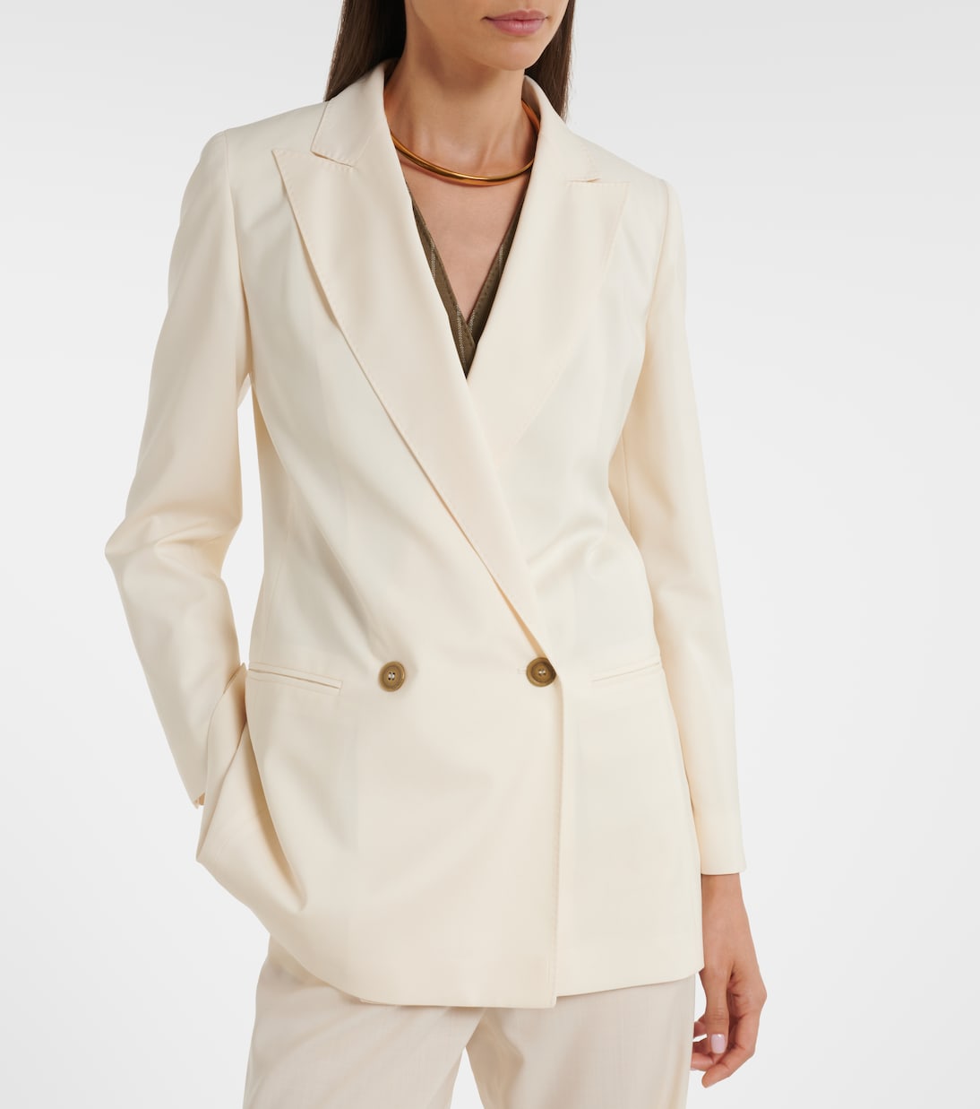 Blazer cruzado de lana virgen | Max Mara