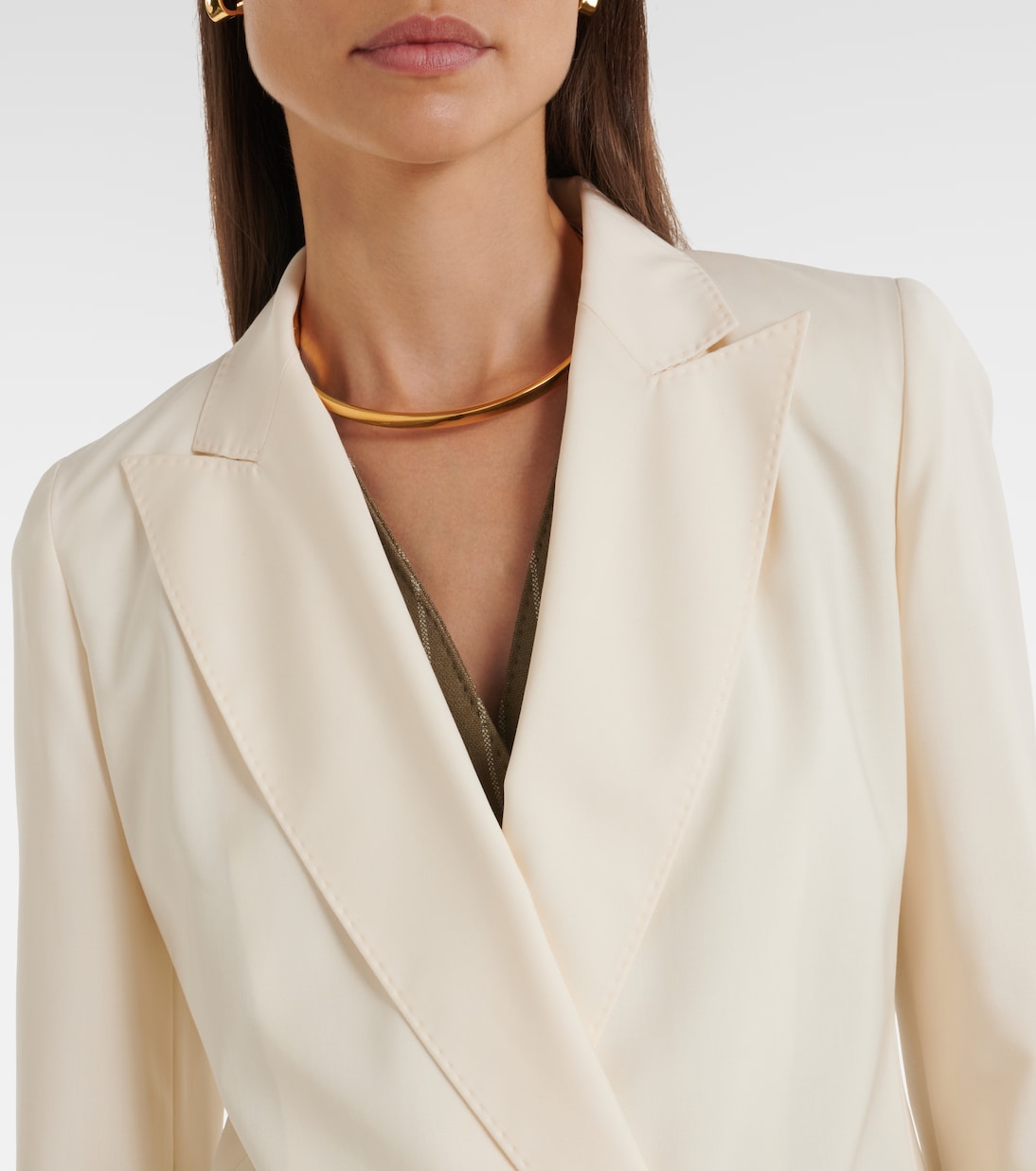 Blazer cruzado de lana virgen | Max Mara