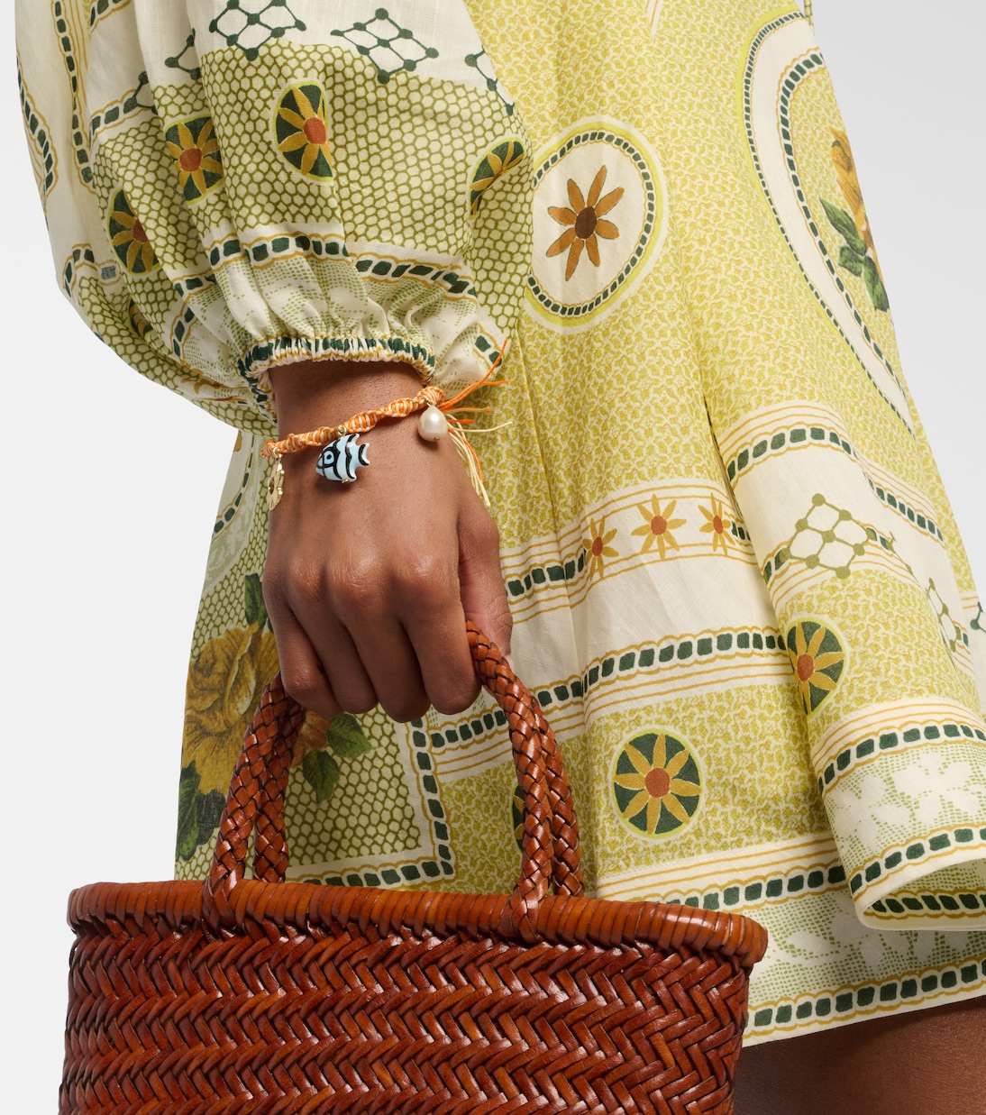 Bracelet Calypso en macramé à charms | Alémais