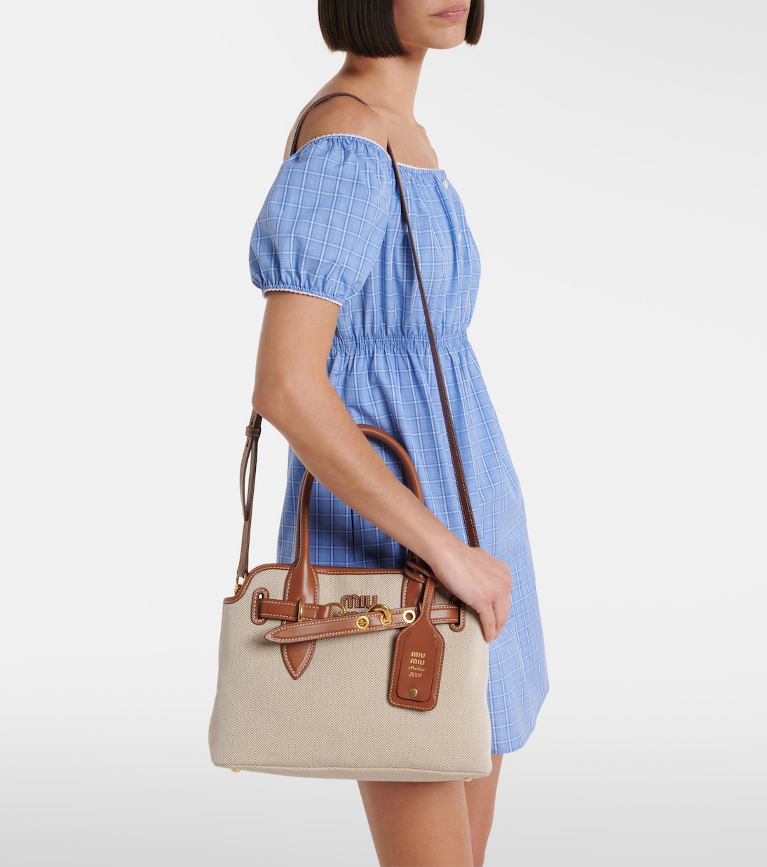 Tote Aventure Small aus Canvas | Miu Miu