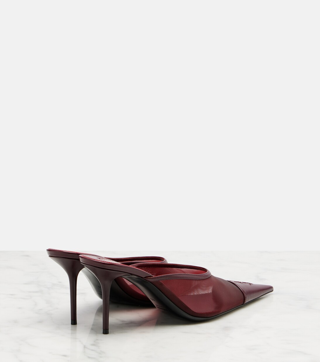 Renée mesh and leather mules | Saint Laurent