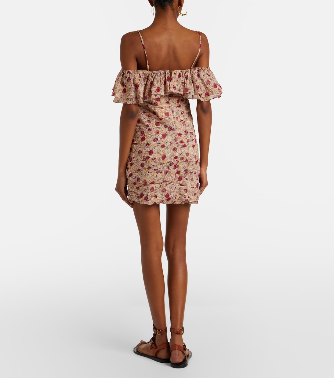 Abito corto Davilia in cotone off-shoulder | Marant Etoile