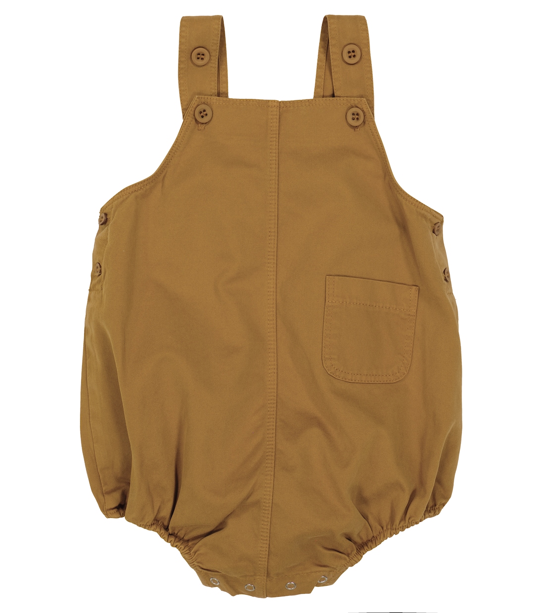 Baby Flury cotton twill bodysuit | Caramel