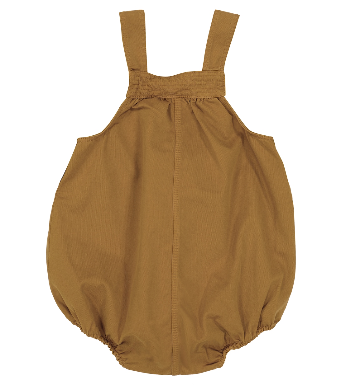 Baby Flury cotton twill bodysuit | Caramel