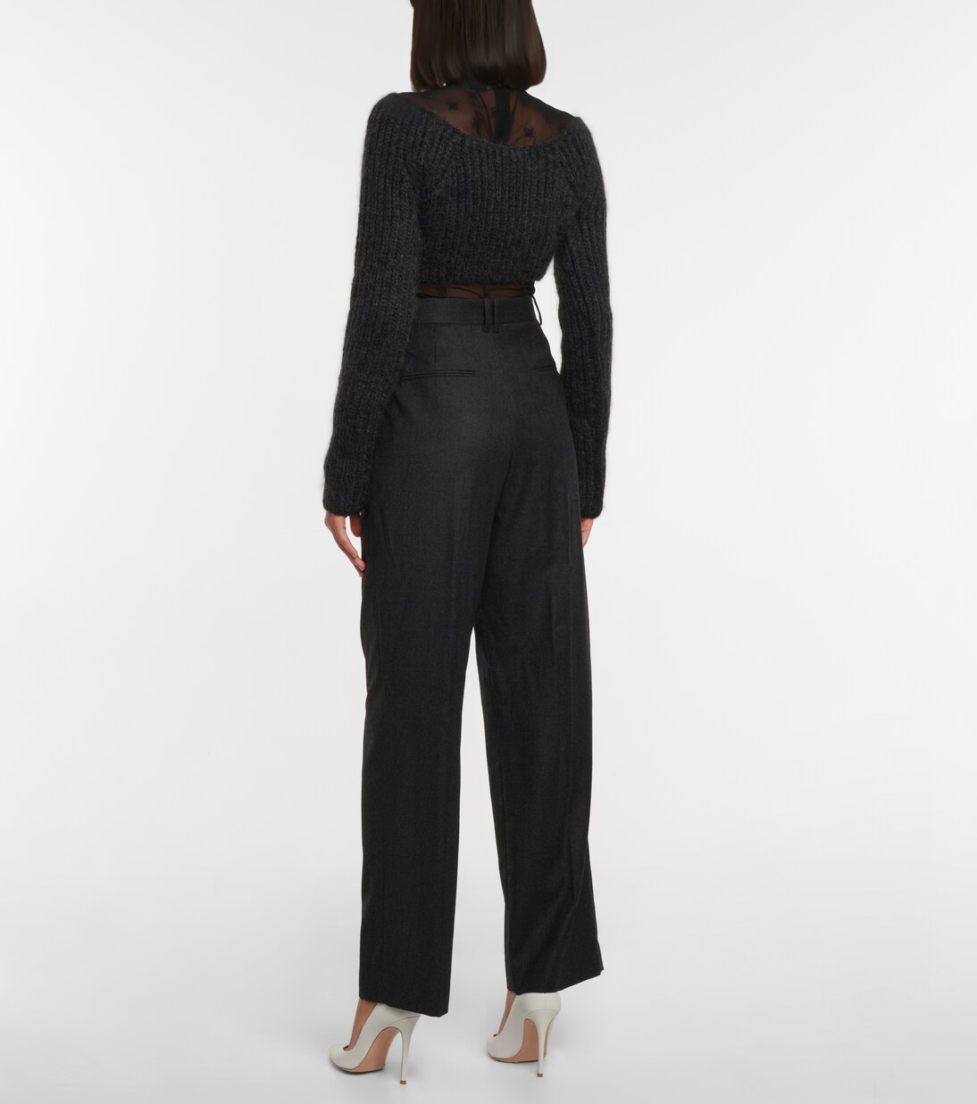 Pull en mohair, soie et cachemire mélangés | Fendi