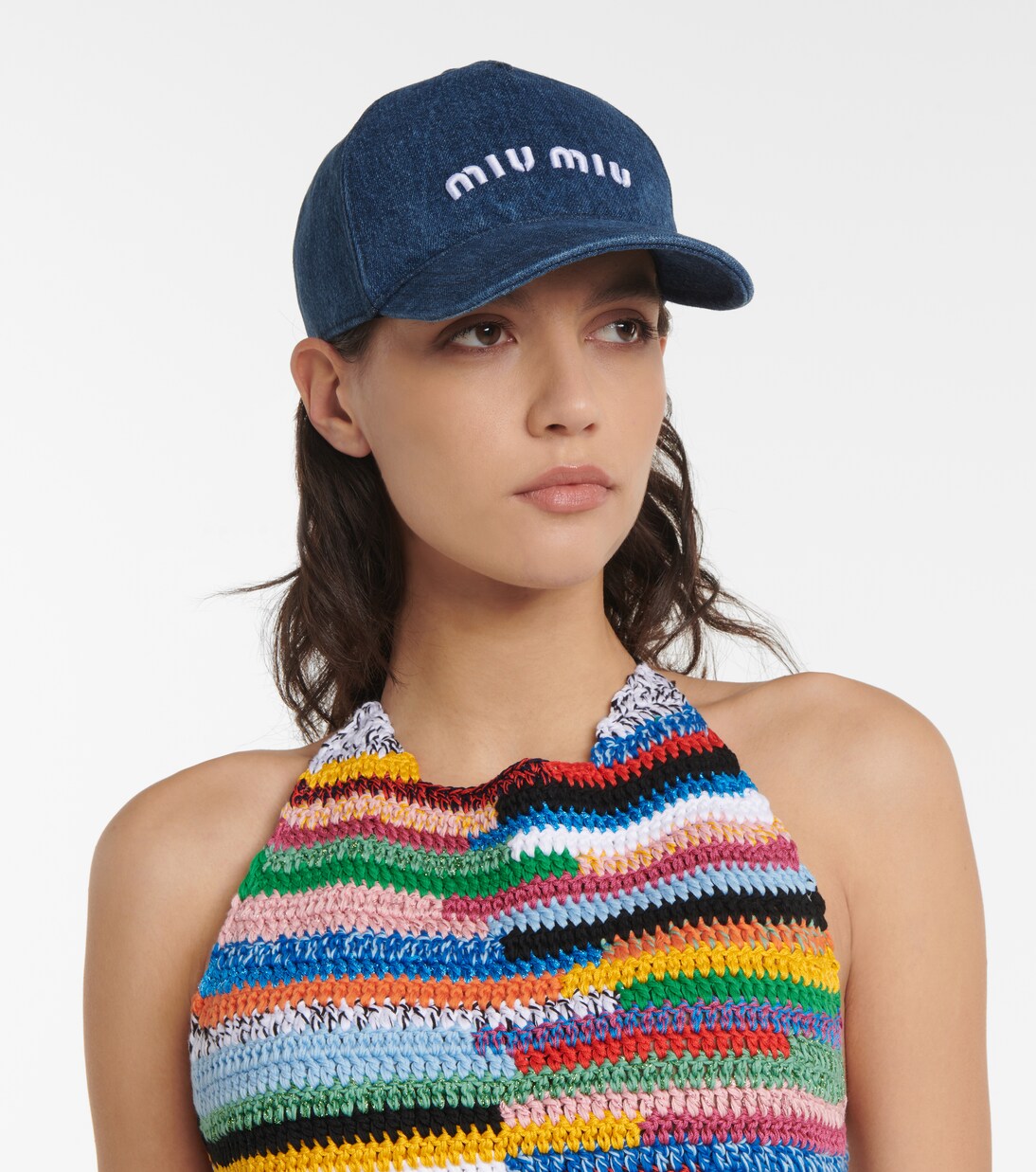 Baseballcap aus Denim | Miu Miu