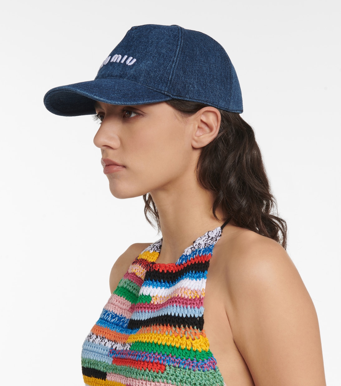 Baseballcap aus Denim | Miu Miu