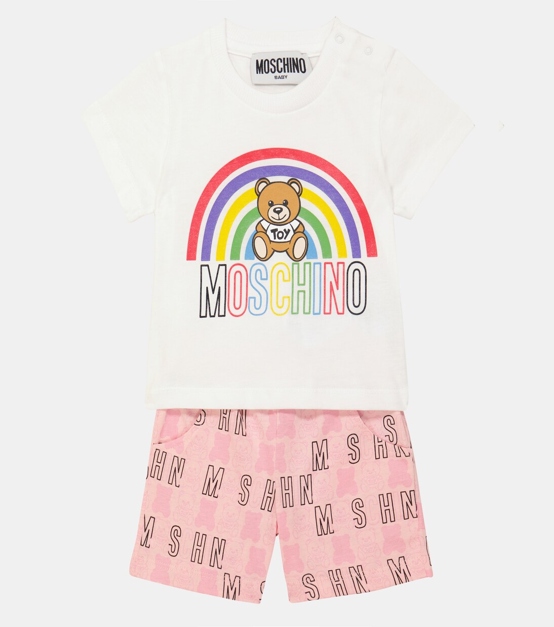 Baby T-shirt and shorts cotton set | Moschino Kids