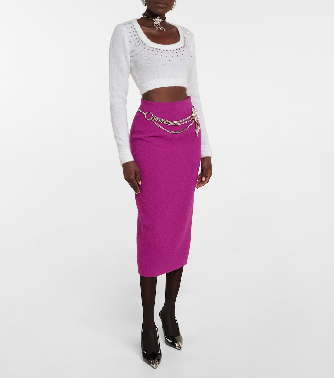 Verziertes Cropped-Top | Alessandra Rich