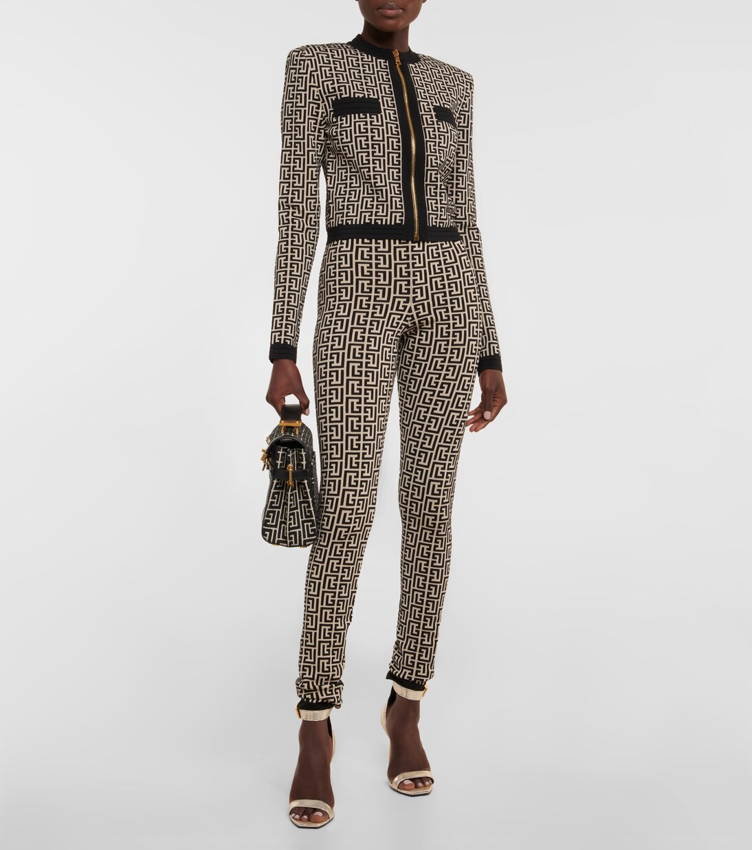 Leggings aus Jacquard-Strick | Balmain