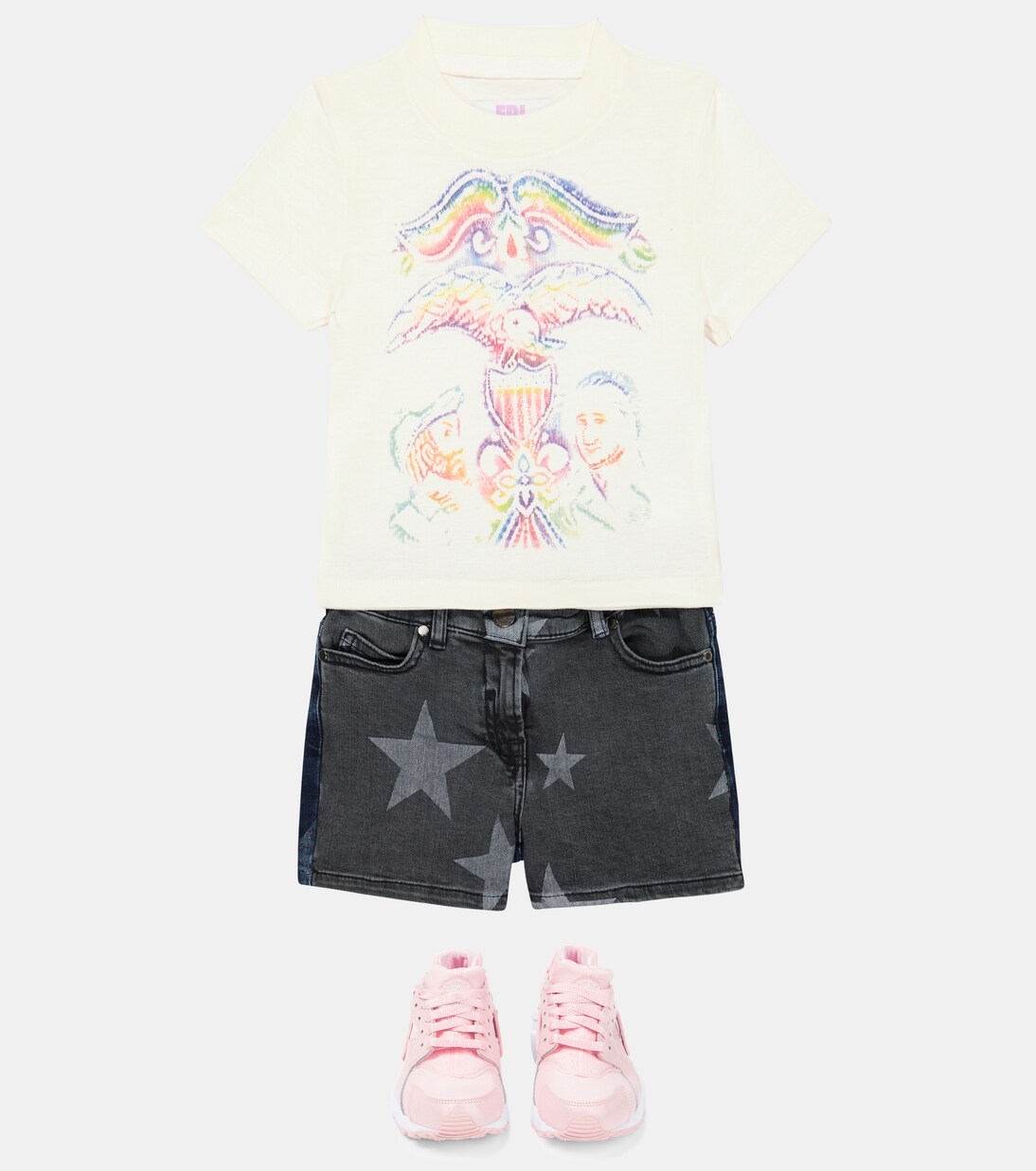 Printed cotton-blend T-shirt | ERL Kids
