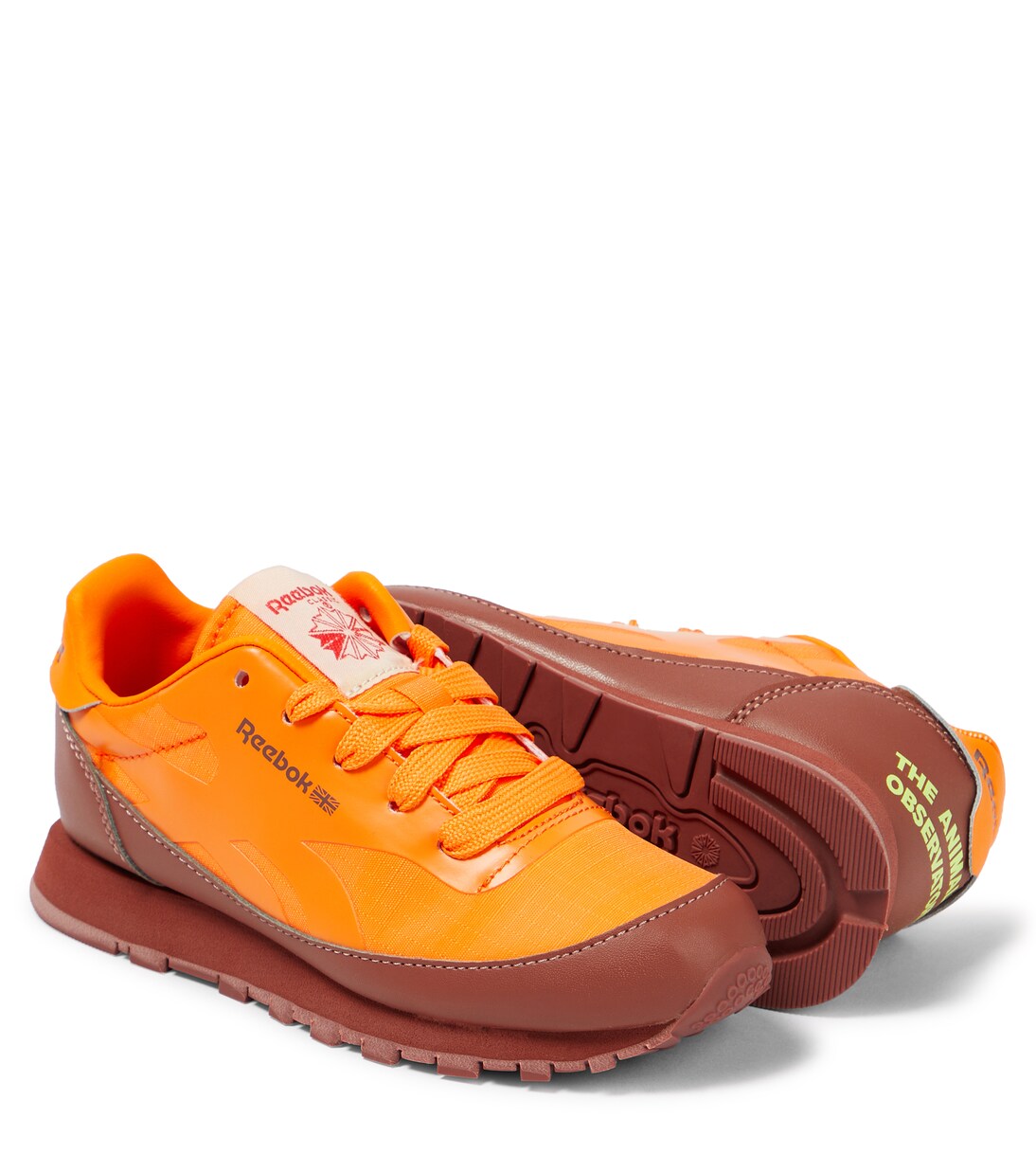 x Reebok leather-trimmed sneakers | The Animals Observatory