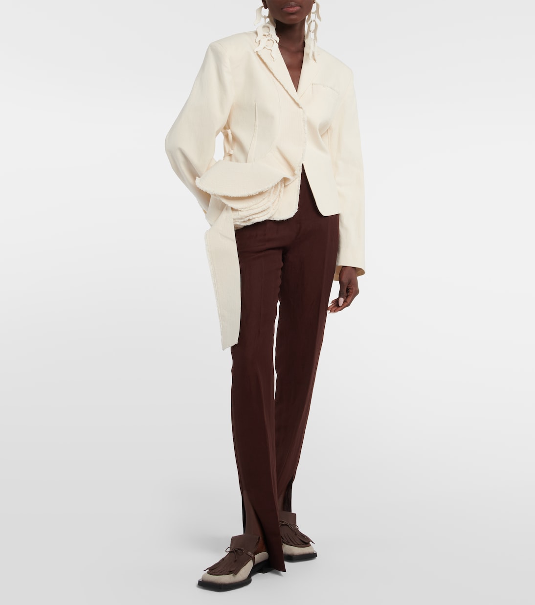 Slippers Rosie 40 de lino | Gia Borghini