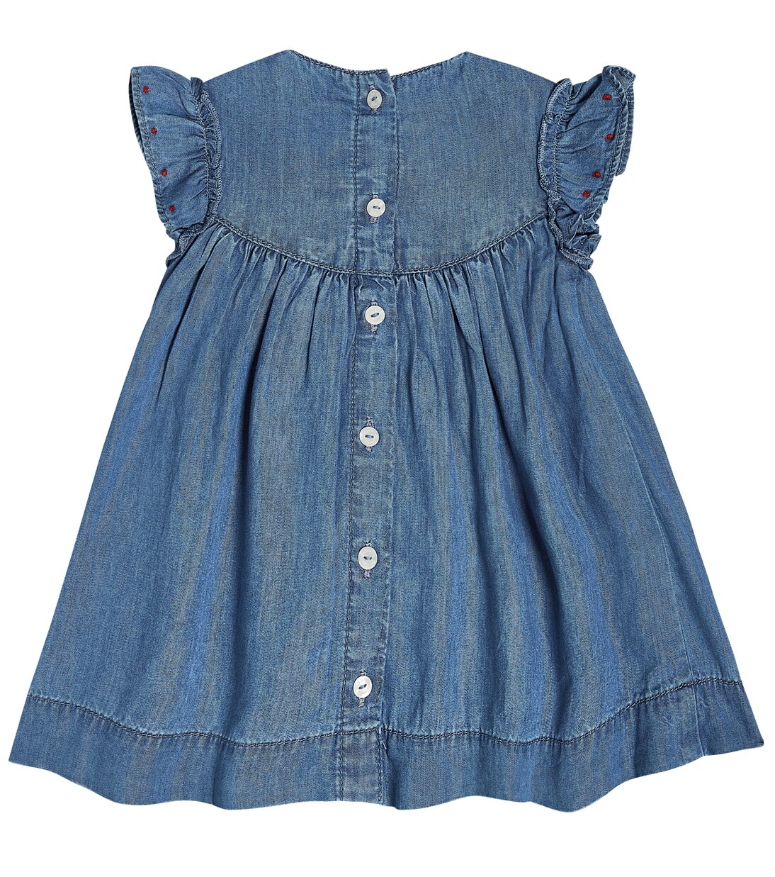 Baby Besticktes Kleid aus Chambray | Tartine et Chocolat