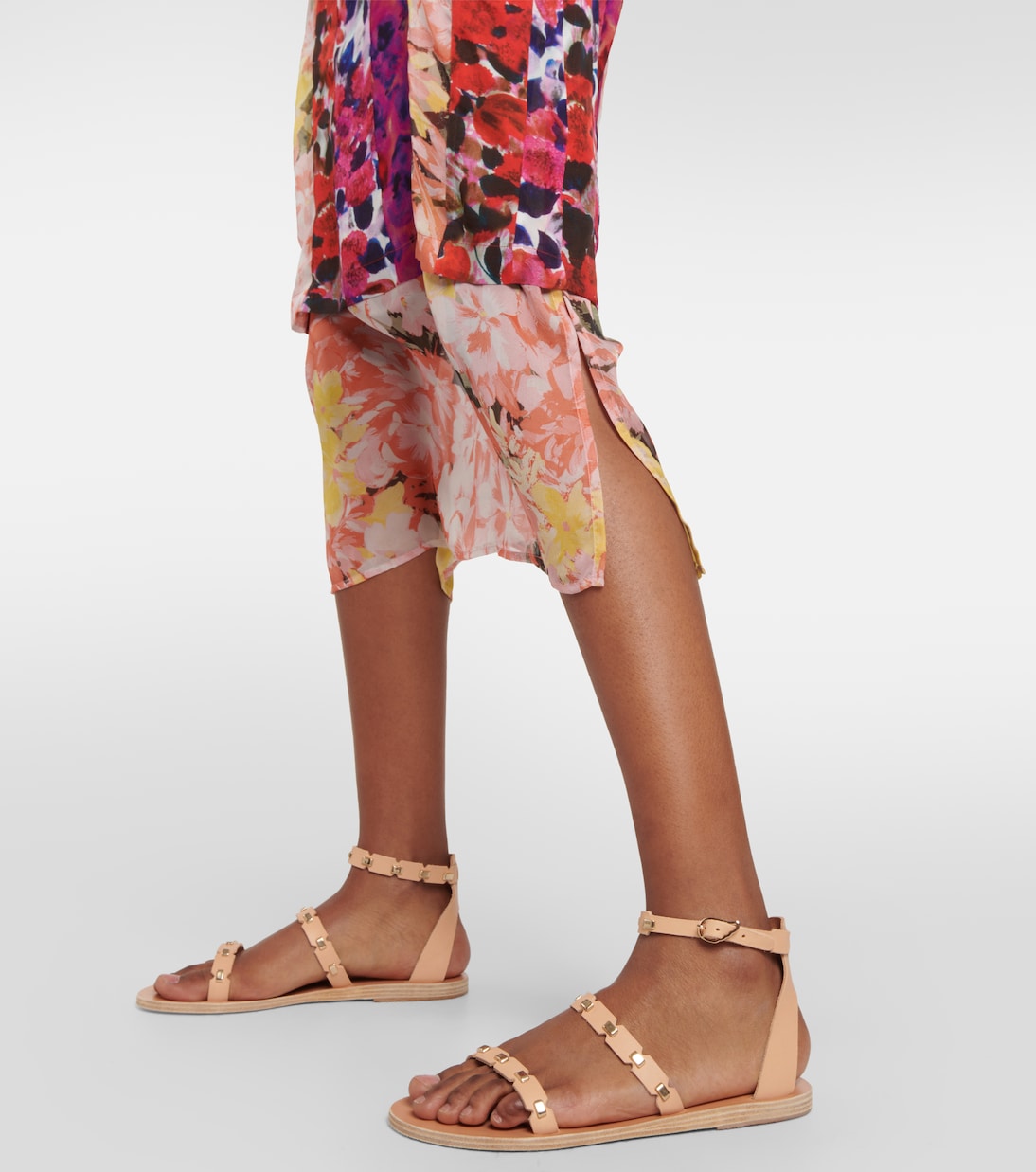 Verzierte Sandalen Coco aus Leder | Ancient Greek Sandals