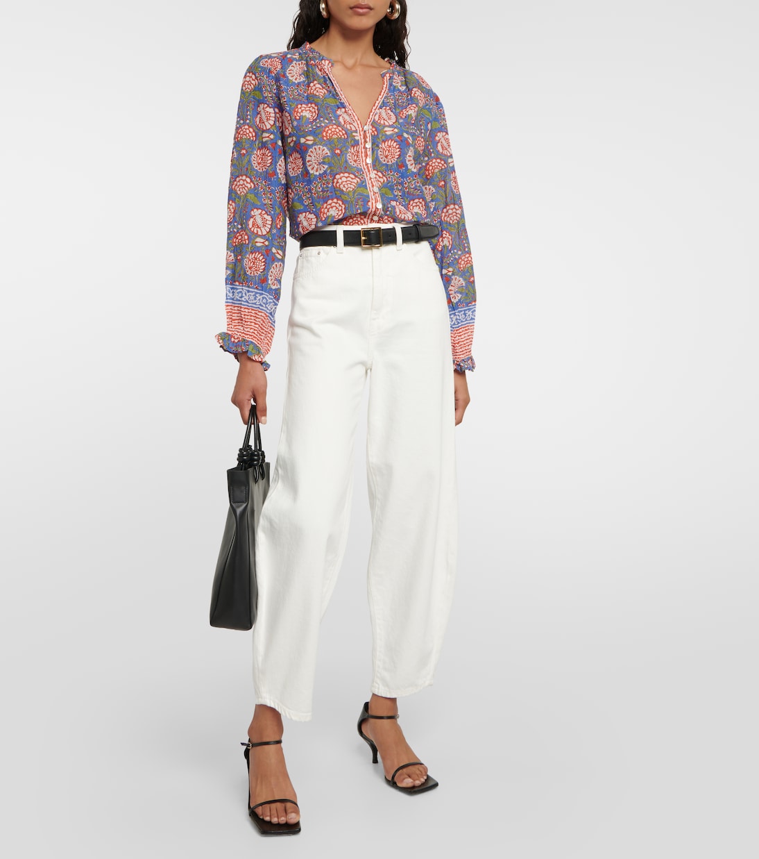 Top Marcella aus einem Baumwollgemisch | Velvet