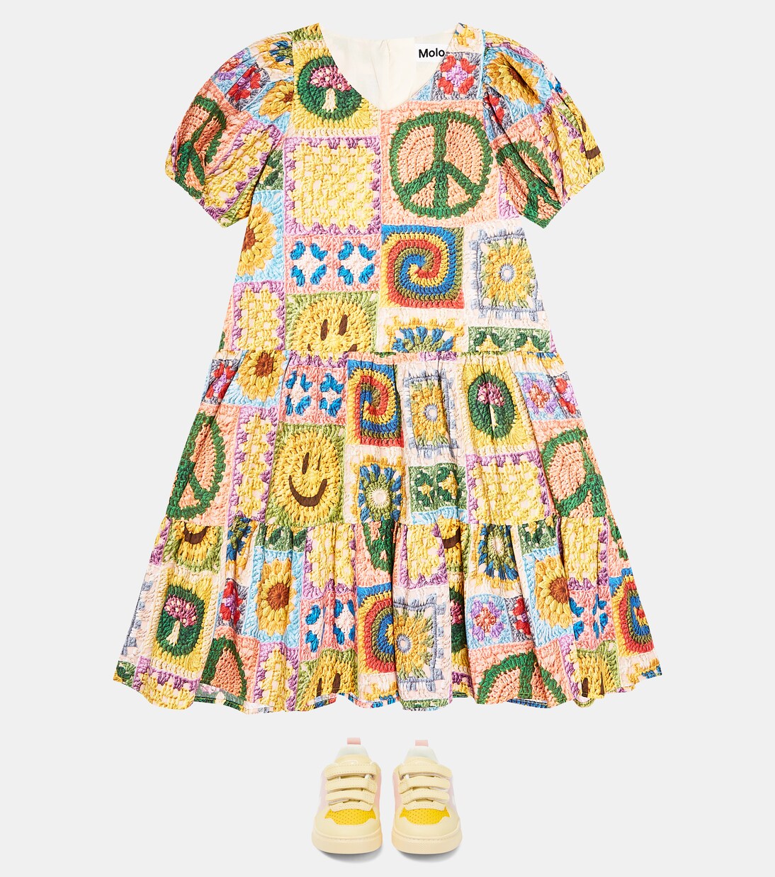 Printed cotton dress | Molo