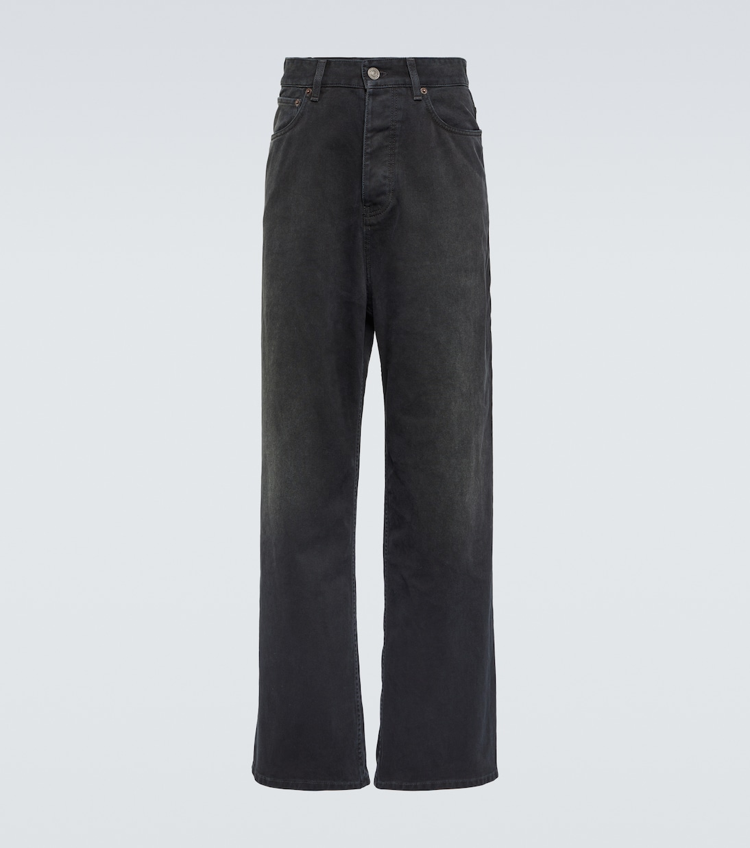 Weite Mid-Rise-Hose aus Baumwolle | Balenciaga