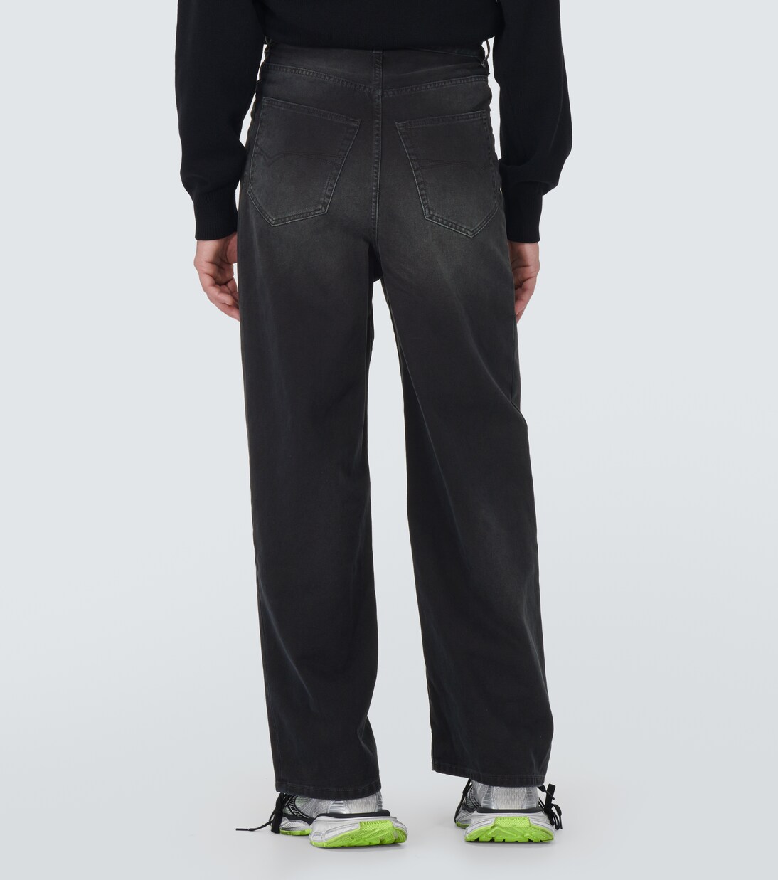 Weite Mid-Rise-Hose aus Baumwolle | Balenciaga