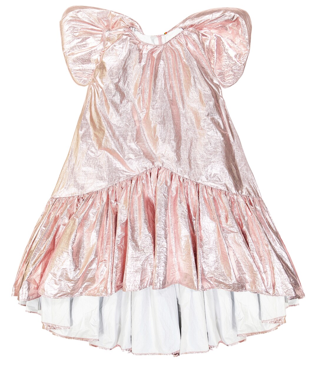 Metallic bow-detailed dress | Caroline Bosmans